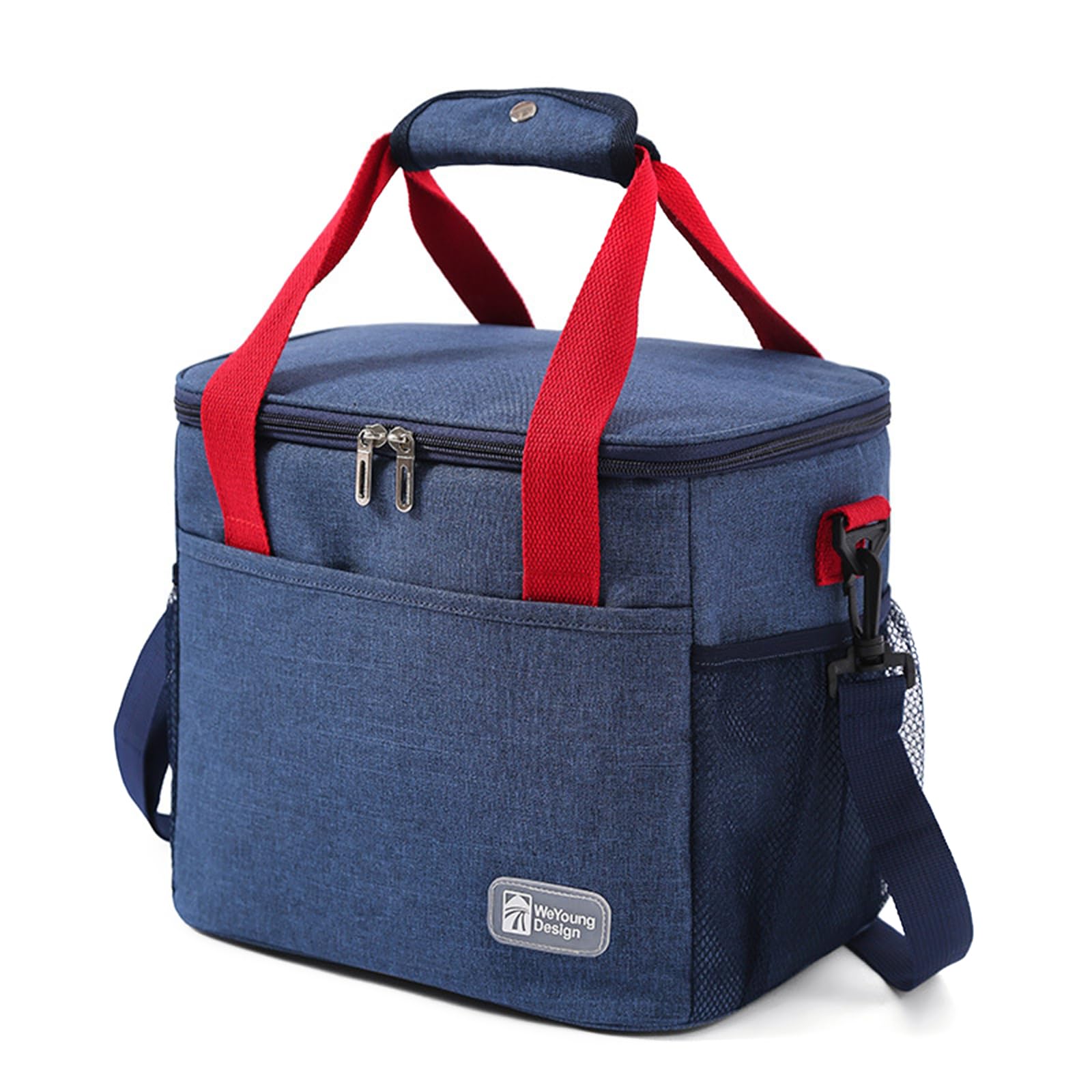Buxuaaaa Lunch Insulation Bag Hand Carry Lunch Bag Thickened Aluminum Foil Water-Resistant Thermal Leak-Proof Organizer Handbag Box