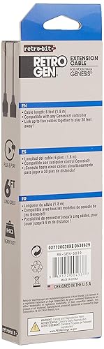 Miniatura 4 de Retro-Bit Sega Genesis Controller Extension Cable
