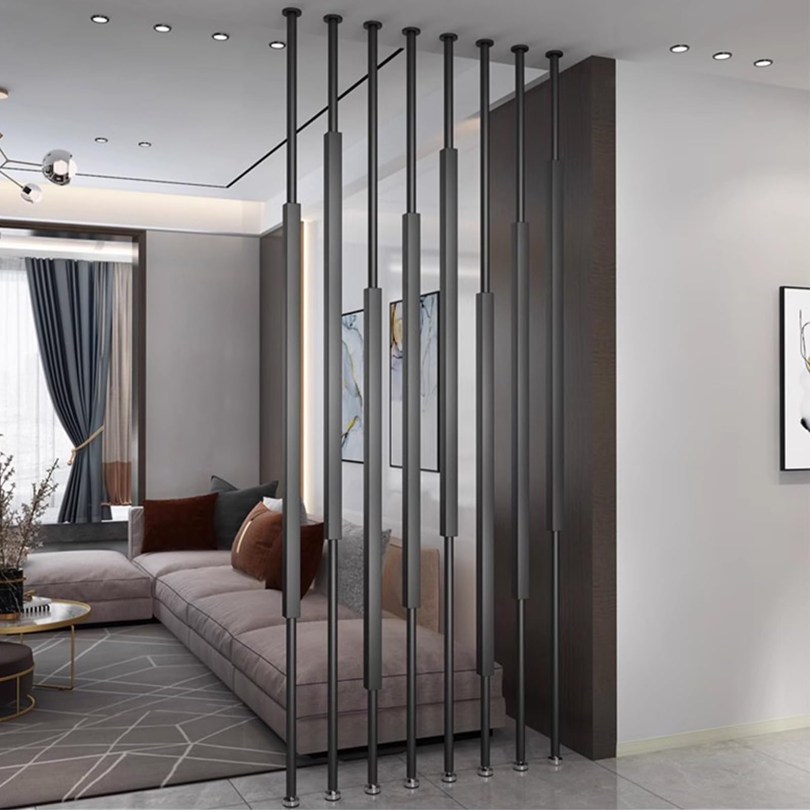 Séparateur de pièce en métal durable pour délimiter vos espaces de vie