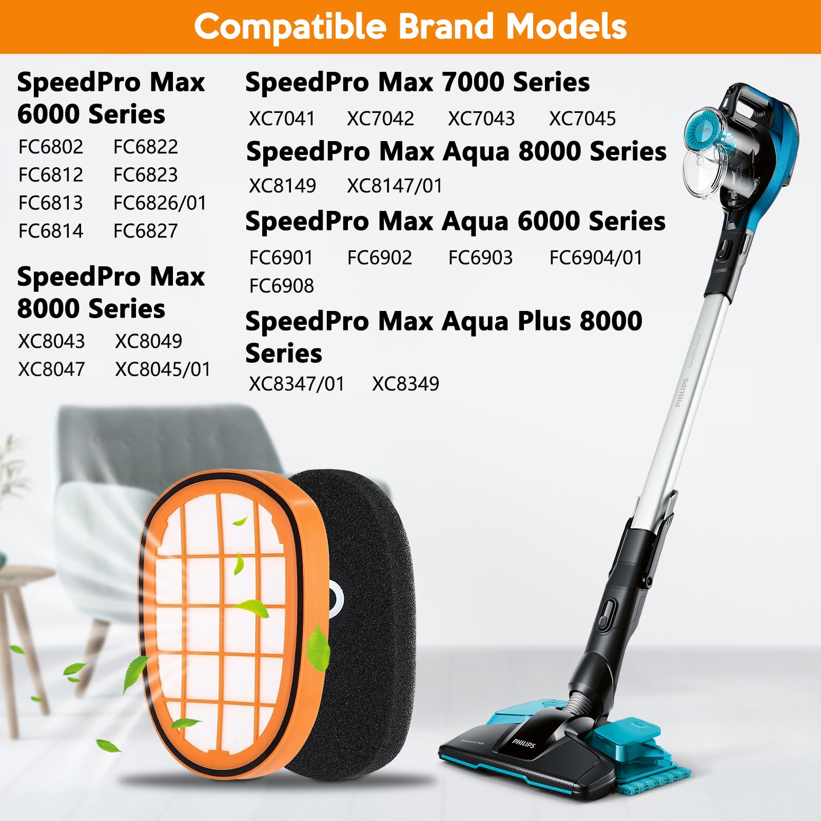 Ricambio Originale Philips Per Aspirapolvere SpeedPro Max - Modelli Compatibili FC6802, FC6812, XC8043, Ecc. - Foto 2