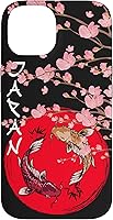 Vista 4 de koi Fish Ying yang,Japanese Flag Japan - Cherry Blossom Case for iPhone 17