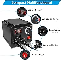 Vista 2 de Herramienta de Combustión de Madera, Kit de Quemador de Madera con Bolígrafo 200~750℃, Kit de Combustión de Madera con Termómetro Digital
