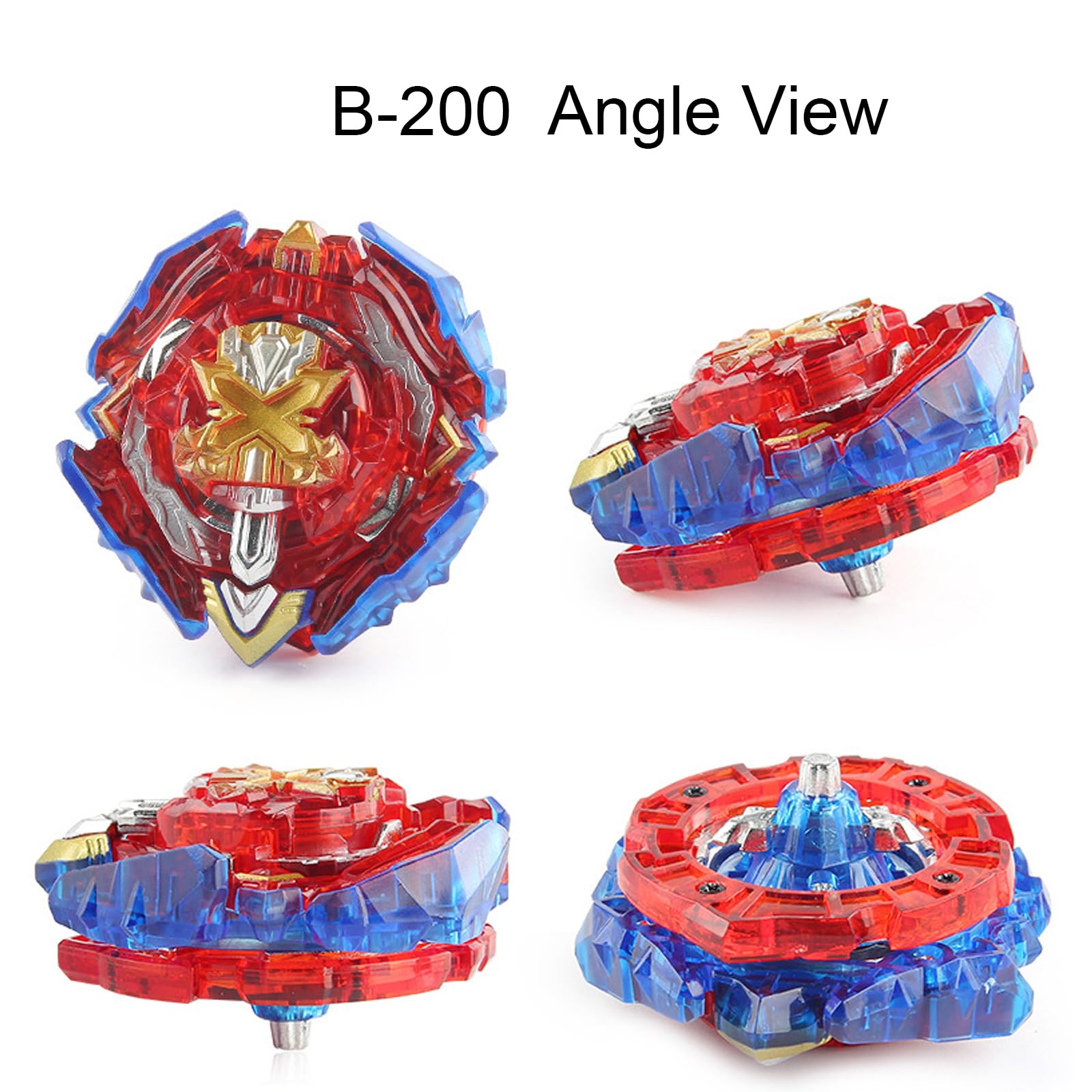 Gyros Toupie Gyros Turbo 4D Combinaison, avec Metal Fusion B-184 Lanceur, Jouets Classiques Cadeau，187+200