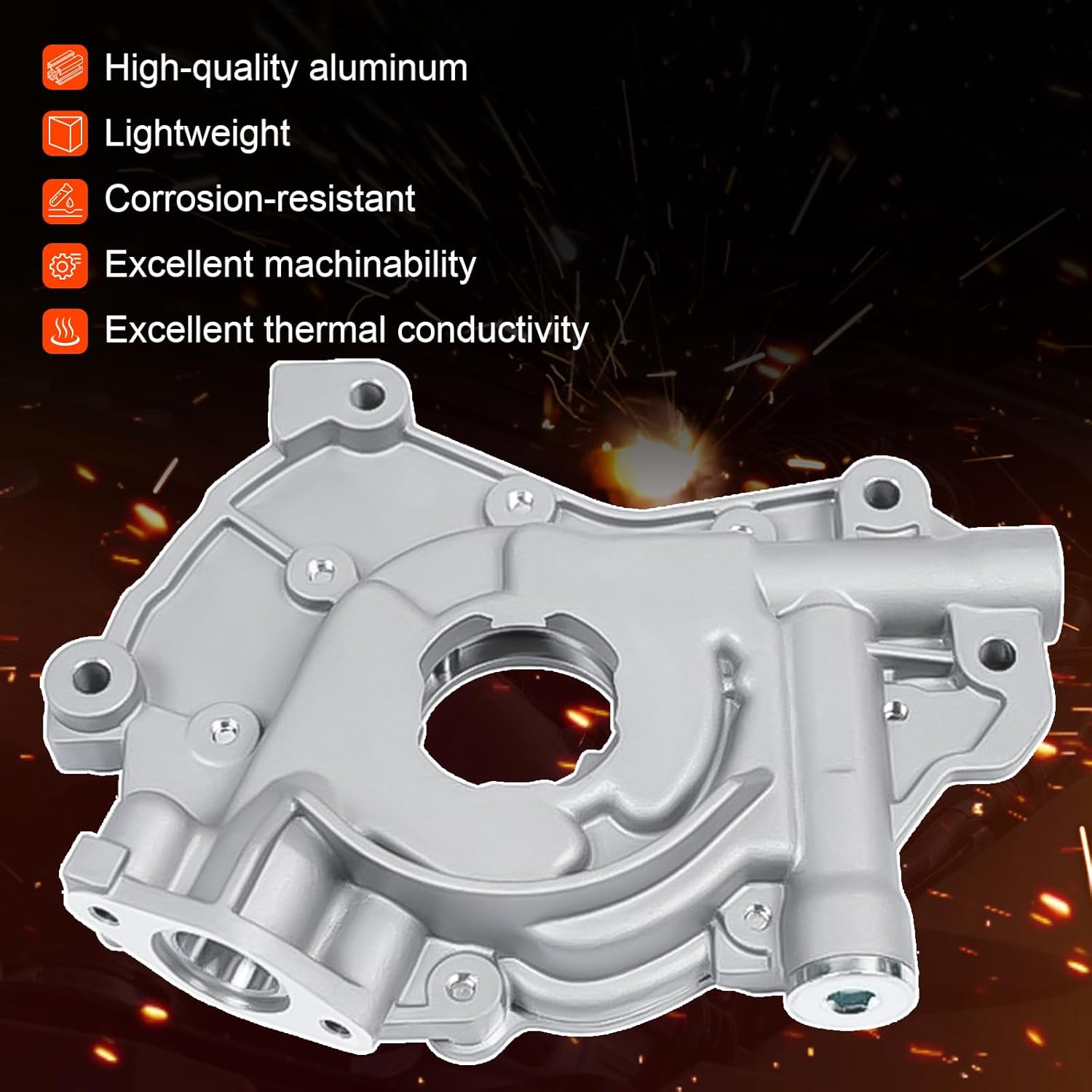 Engine Oil Pump for Ford F-150 5.4L, for Expedition 5.4L, for Navigator 5.4L, for Mustang - Replaces# 3L3Z6600AA, 9L3Z6600A, M-340, OP4179
