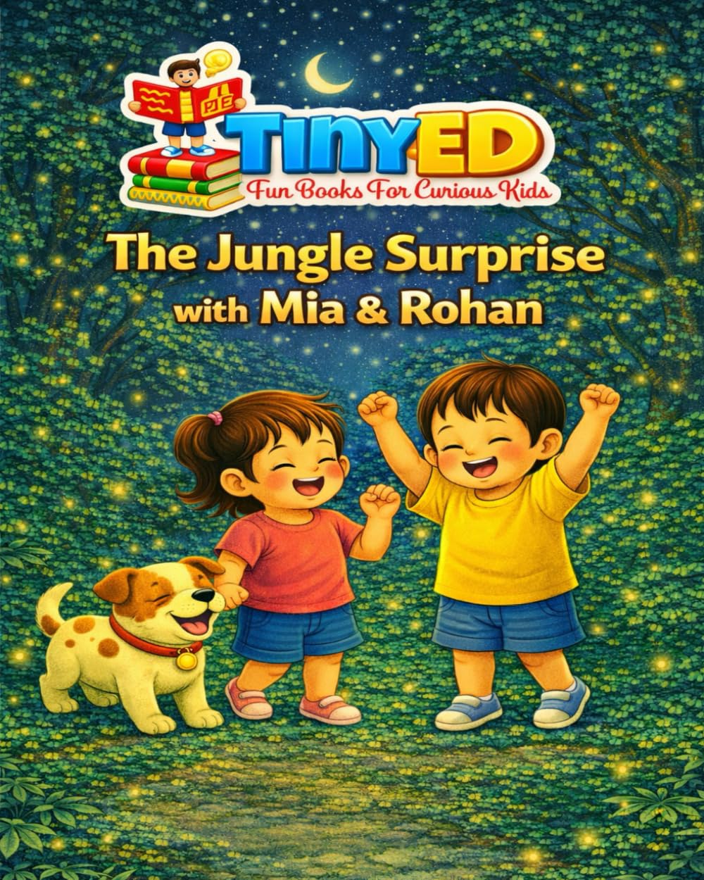 TinyED - The jungle surprise with Mia and Rohan: Kids story book