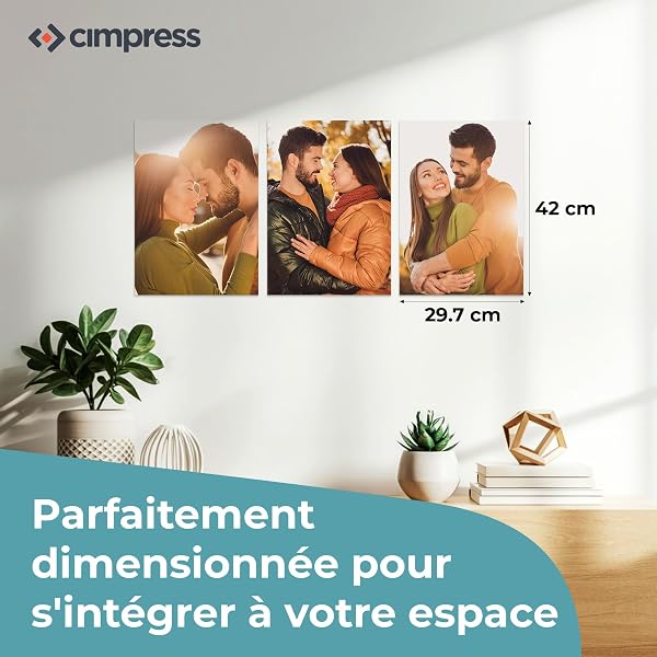 Cimpress Poster imprimable personnalisé, Art mural vertical avec photo et texte - Design personnalisé sur A4, A3, A2, A1, B2 - Pour la maison, le bureau ou les cadeaux (A3 (29.7 x 42cm)) - 2