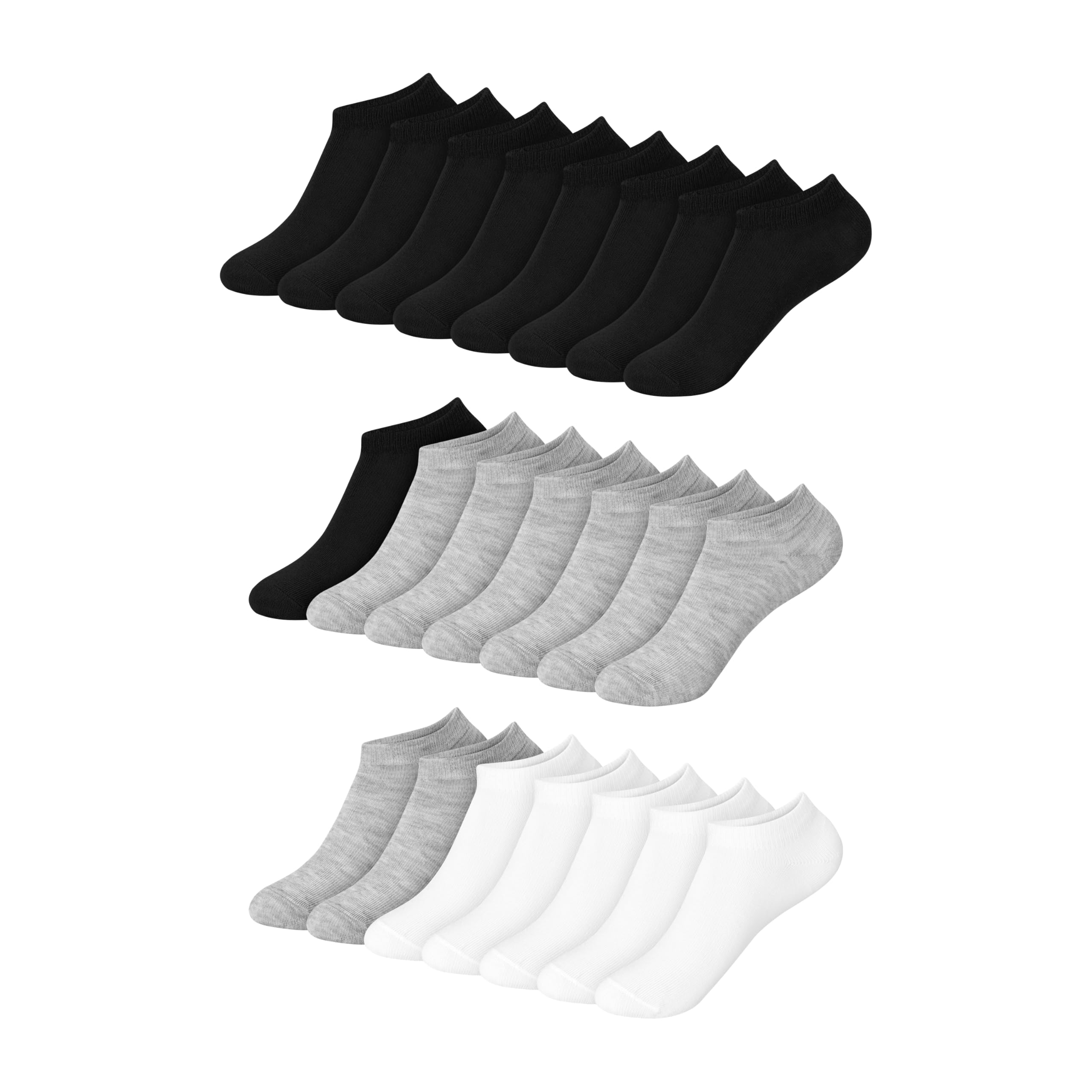 Hanes Boys' Ankle Socks for Boys - Super Value 22-pack Quarter Socks - Lightweight Comfort - No Slip Fit Ez Sort