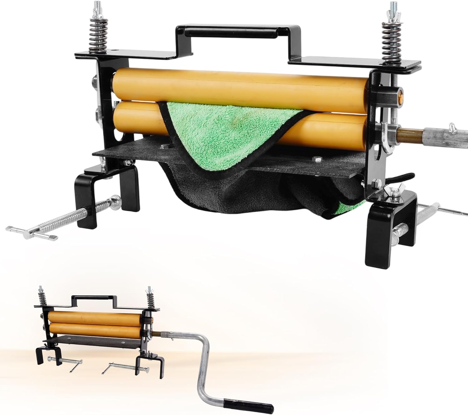 Heavy Duty Clothes Wringer, Hand Crank Laundry Wringer for Efficient Water Extraction, Perfect for Towels, Chamois, Sponges & Portable Washing Machines