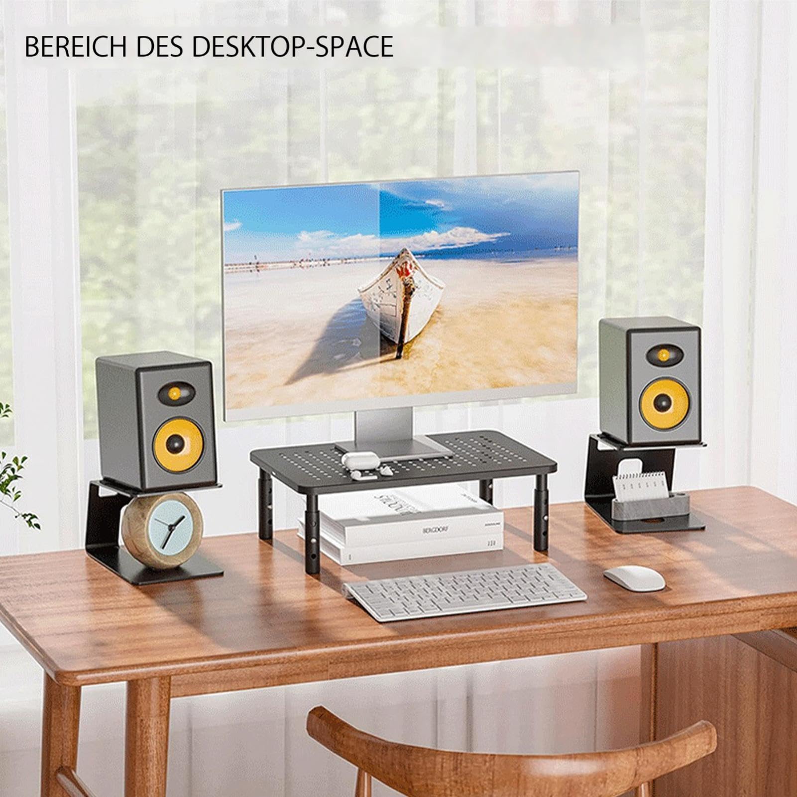 Rialzi per monitor – Solido supporto per monitor da studio, supporto per