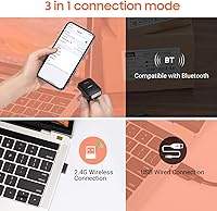 Vista 2 de Tera Pro Extreme Performance 1D 2D QR Wireless Ring Escáner de código de barras con Bluetooth, velocidad de escaneo extra rápida ultra alta