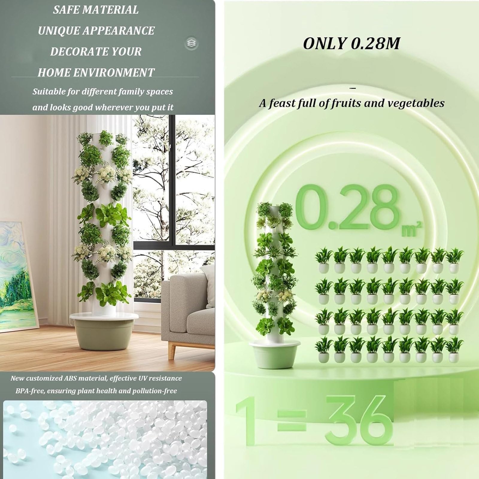 Sistemas de Cultivo hidropónico, Sistemas de Cultivo hidropónico Tower Garden, Kit de germinación hidropónica, Sistemas de plantación hidropónica Tower Garden (9 Capas)