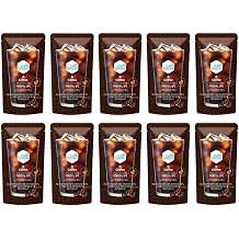 Cafe Snow Korean Style Iced Americano Coffee Pouch, 10 Pack, 7.77 fl oz Each, Ready-to-Drink Black Coffee, Low Calorie Cafe Style Cold Coffee, Korean Convenience Store Inspired Drink