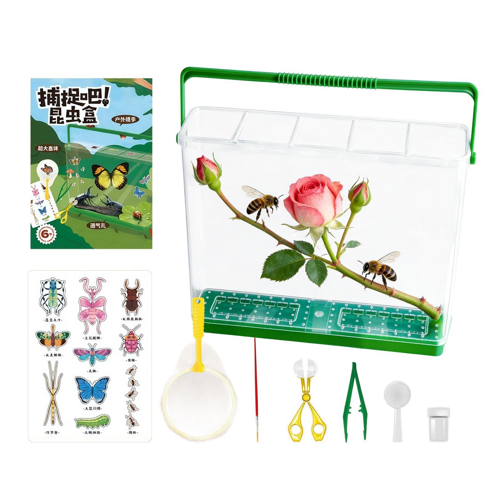 Kit de explorador exterior Con Set de Ciencia con Lupa | Kit Explorador Para Niños Con Observación Para Chicos y Chicas de Exterior, Jardín, Campamento, Caza, Senderismo, Escuela,