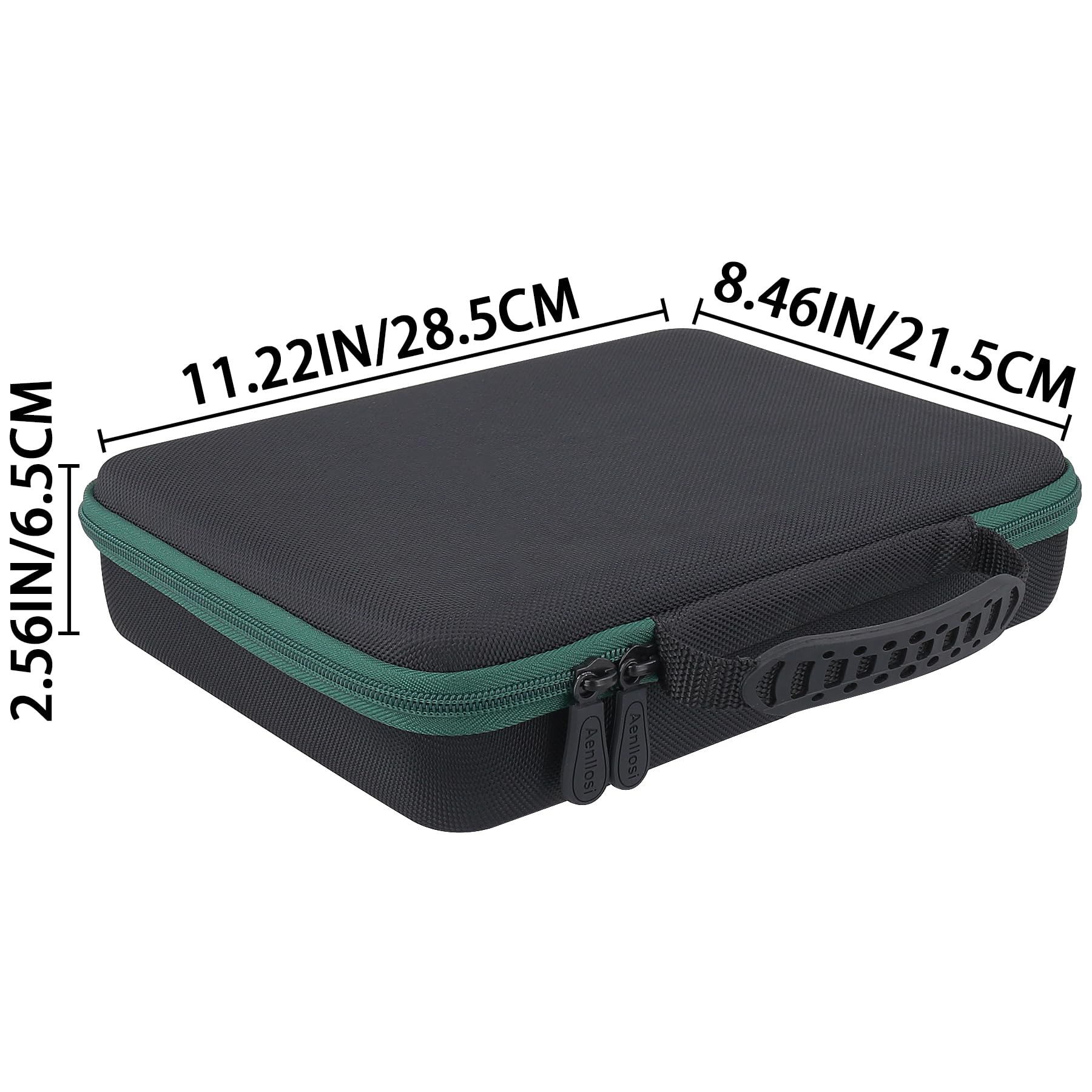 Aenllosi (Étui Uniquement) Hard Case Compatible avec Pistolet à Colle Bosch - PKP 18 E,Sac en Filet pour Ranger Les Baton de Colle pour Pistolet Bosch ou d'autres Accessoires, Noir