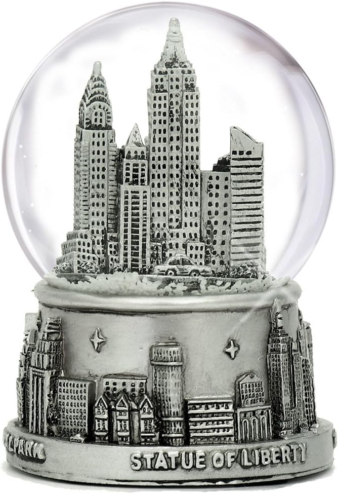 New York City Snow Globe NYC Souvenir 3.5 Inches Silver - Image 5