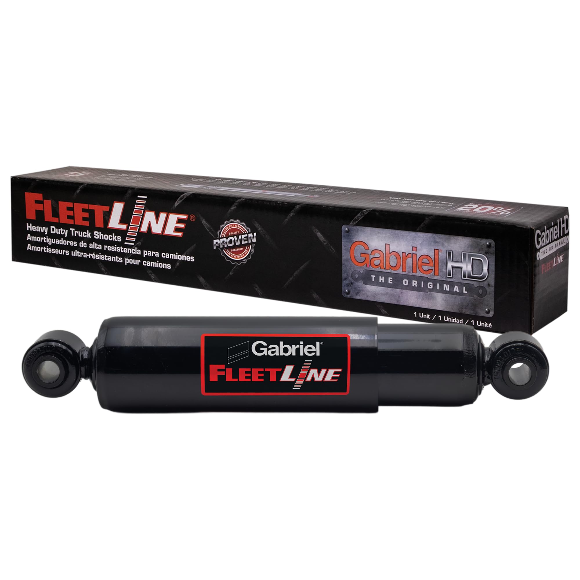 Gabriel 85928 FleetLine HD Truck Front Shocks Fits Ford F-650; F-750; Glaval Bus; International; WorkStar; Pierce Fire Rescue; Starcraft Bus Truck OEM# 3584118C2 4072186C1 6127714C1