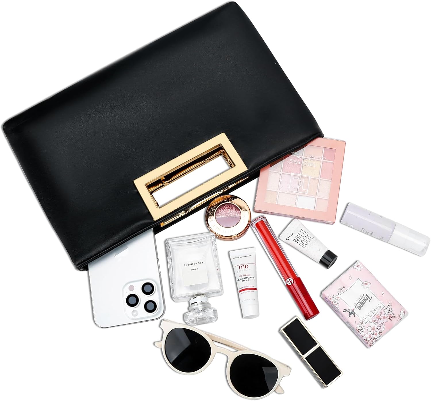 KKXIU Clutch Purse for Women Vegan Leather Evening Bag Formal Handbag for Wedding Party Prom Bridal - Image 7