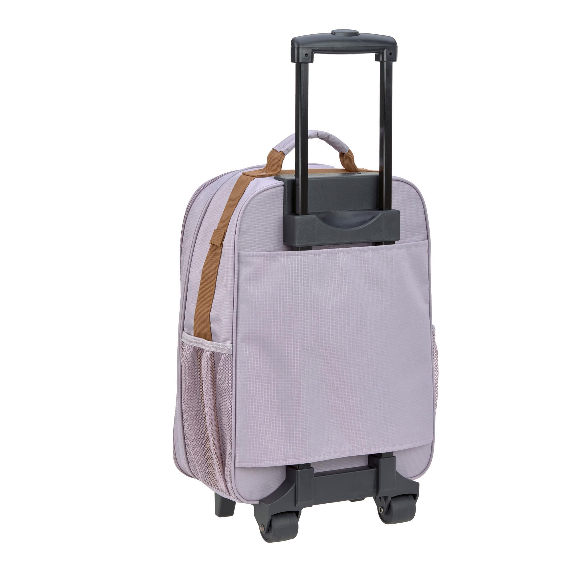 LÄSSIG Kinderkoffer Trolley Reisekoffer mit Teleskopstange und Rollen für Kinder Handgepäck/Trolley Lilac