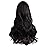 MapofBeauty 28 Inch/70 cm Charming Women\'s Long Curly Full Hair Wig (Black)