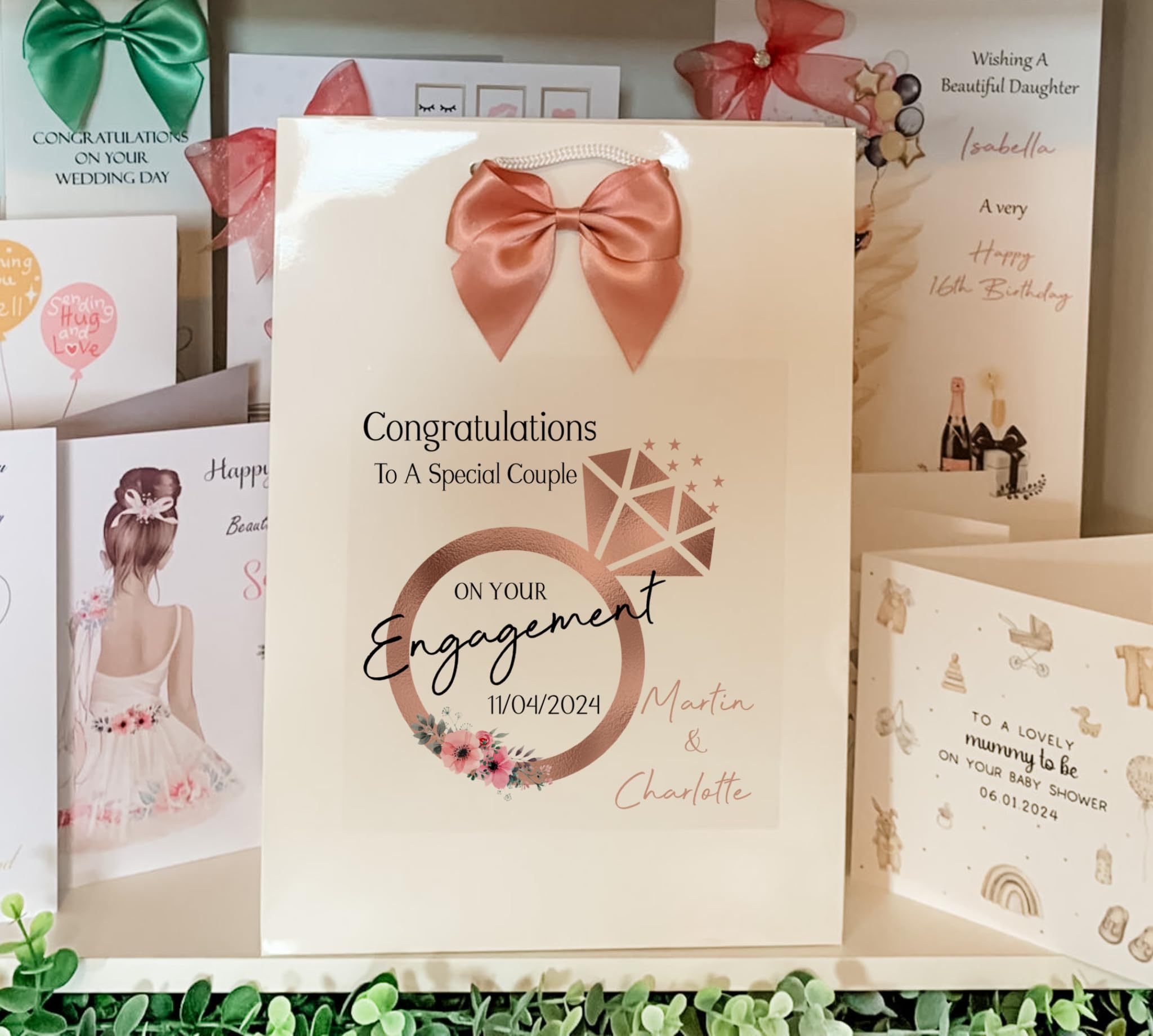 Personalised Engagement Gift Bag