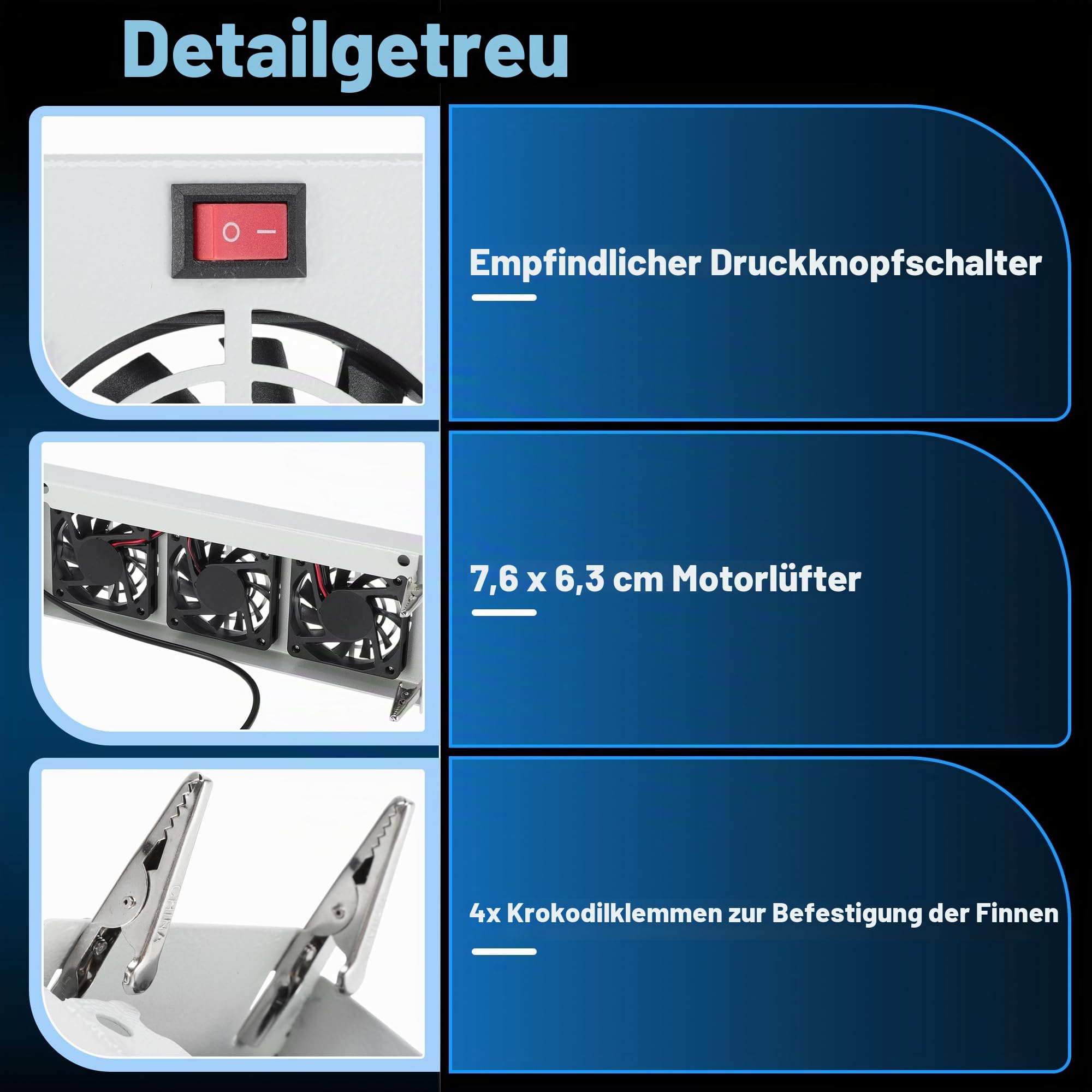 12V Kühlschrank Lüfter Für Wohnmobile 1PC Ultra Leise 4200U/Min