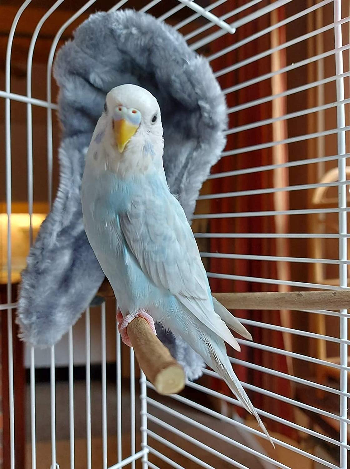 Nido de Loro Nidos de Pájaros Hamaca de Aves Tienda colgante de invierno para mascotas pequeñas, escondite para pájaros, jaula, accesorios, hamaca para pájaros, pelusa a prueba de viento, loro, cu