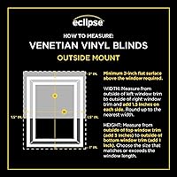 Vista 8 de Eclipse Persianas de Vinilo Premium de 2 pulgadas para Filtrado de Luz y Privacidad, Persianas Duraderas para Oscurecer Habitaciones para el Hogar u