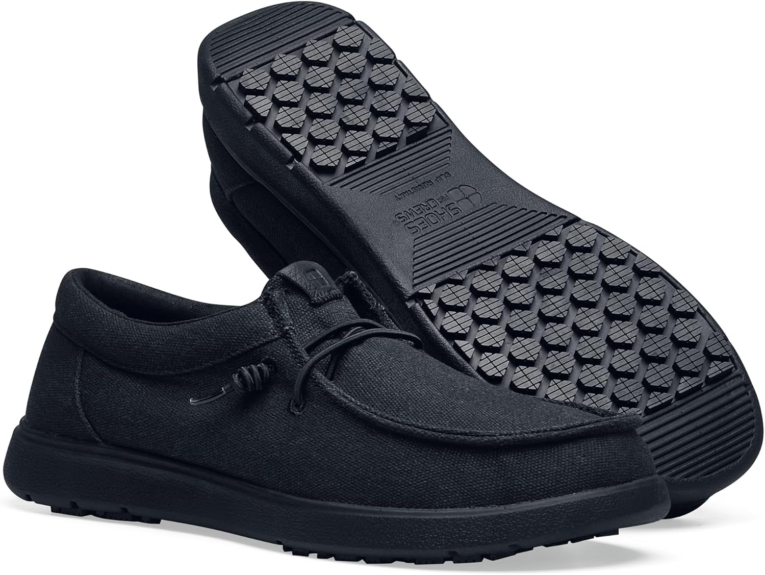 Shoes for Crews Women's Slip-Resistant Loafers - Comfortable, Water-Resistant, Non-Slip Shoes for Women in Retail, Hospitality & Food Service - Laguna Moc