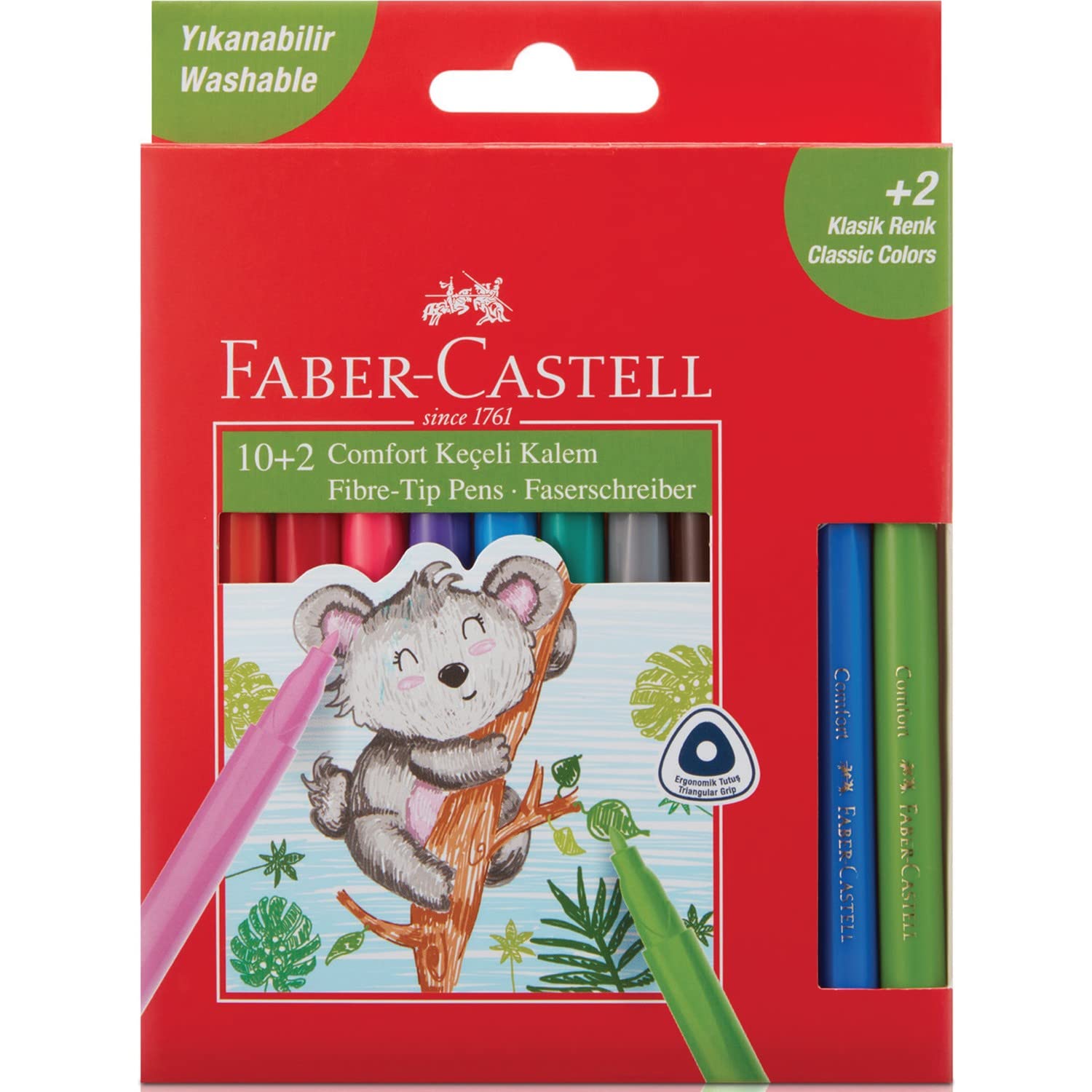 Faber-Castell Marcador Comfort lavable 10 + 2