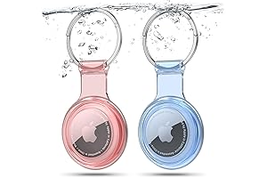 AirTag Holder 2 Pack Waterproof AirTag Case 360° Full-Body Protective Case for...