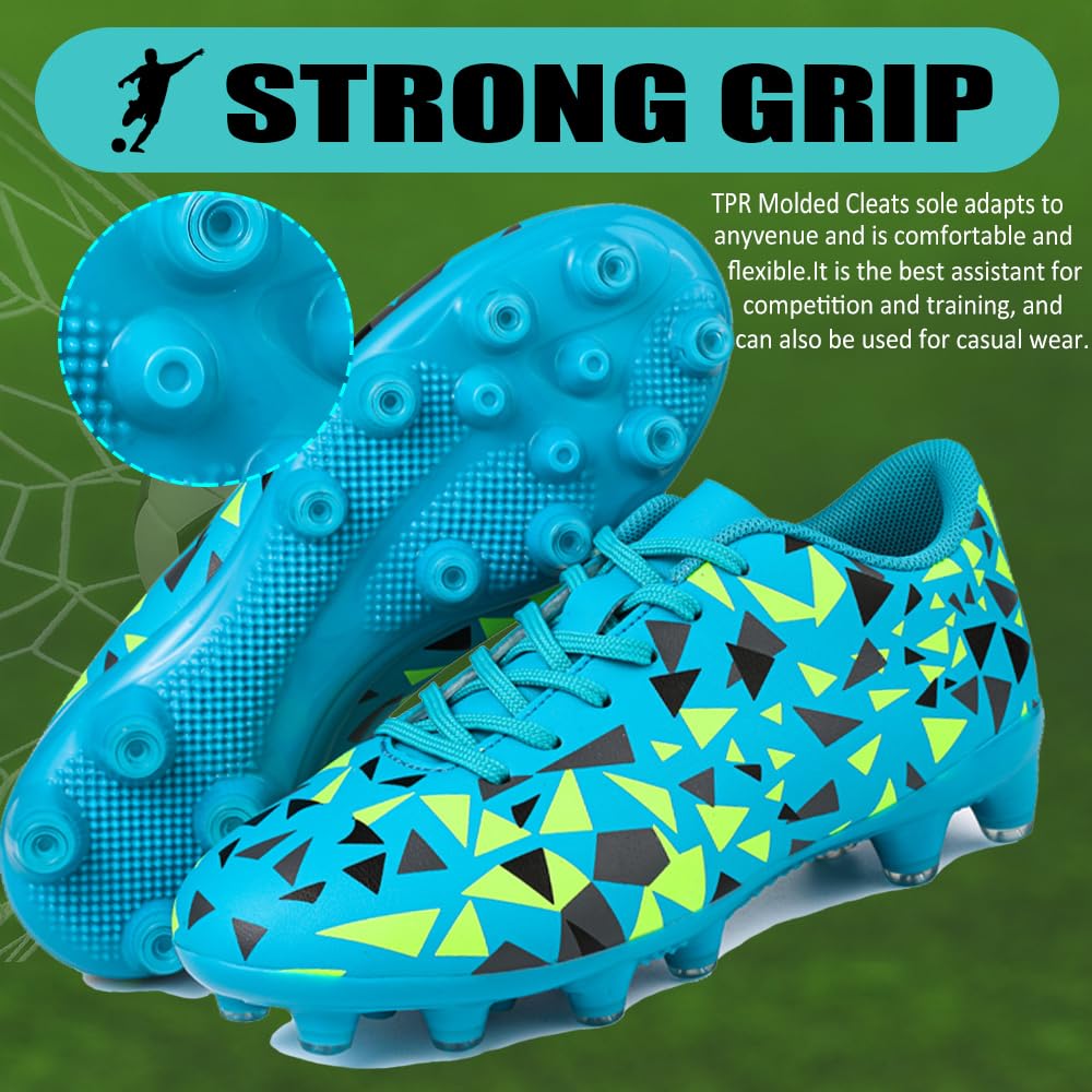 situkeke Scarpe da Calcio Bambino Scarpe da Allenamento Ragazzi Ragazze Scarpe da Calcetto Professionale All'aperto Spike Tacchetti Teenager Unisex