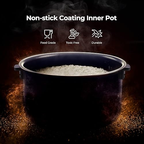 Miniatura 7 de CUCKOO CR-1020F  Arrocera Micom de 10 tazas (sin cocinar)  16 opciones de menú arroz blanco, arroz integral y más, olla interior antiadherente,