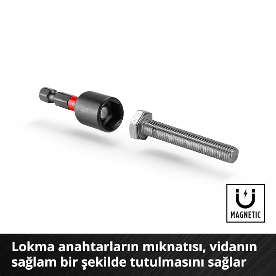 Original Einhell M-CASE 39-Part Shockproof End Set (Including 25mm Bits, Metal Drill Bits, Multi-Purpose Drill Bits, 60mm End Holder, Socket Wrench, Countersunk Tip, Storage Box) - 49108763