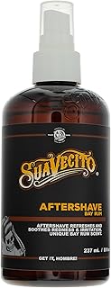 Loción para después del afeitado Suavecito con ron de laurel. Calma la piel después del afeitado, ayuda a reducir la irritación y las rozaduras, e hidrata la piel. Aroma clásico a ron de laurel, 237ml
