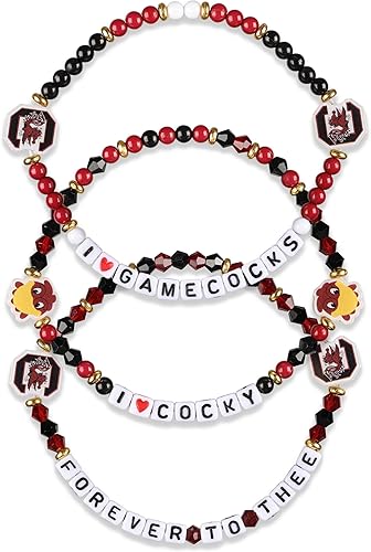 Miniatura 59 de FOCO NCAA unisex-adulto Paquete de 3 Pulseras de la Amistad con Cuentas con Logotipo de Equipo Universitario de la NCAA Oficialmente Licenciadas