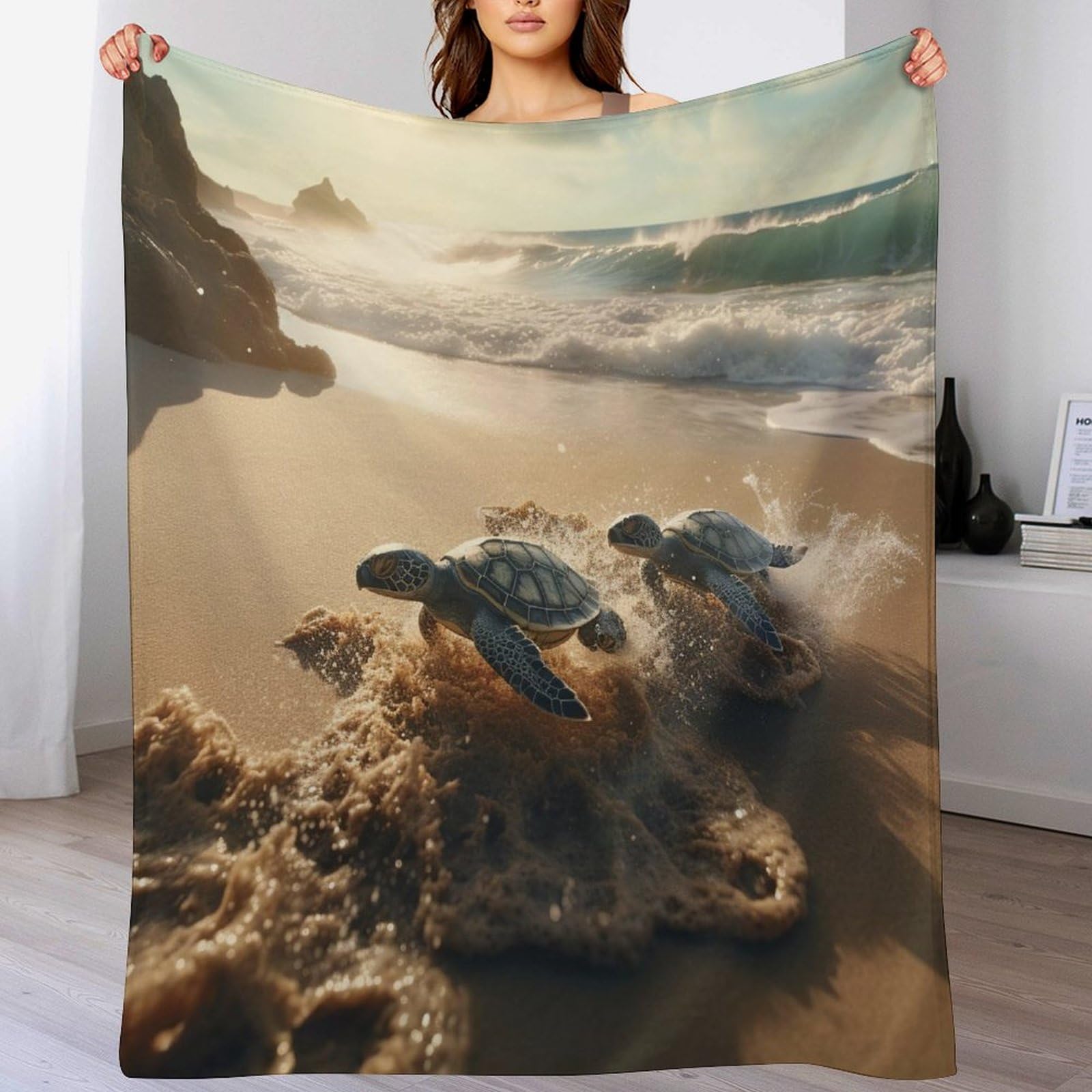 Couverture jeté flannel ultra douce et chaude pour lit ou sofa