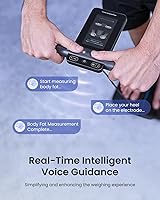 Vista 6 de RENPHO Báscula inteligente para peso corporal, báscula de composición corporal de 8 electrodos con IMC, grasa corporal, masa muscular, báscula