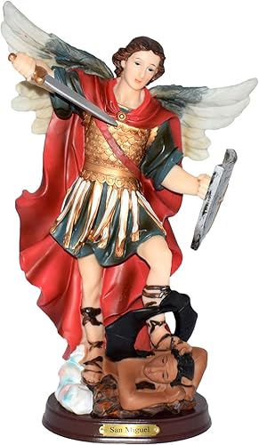 Gigi's Classy Kids 12 "San Miguel San Benito San Benito Mystic Rose Estatua Virgen Mistica Estatua