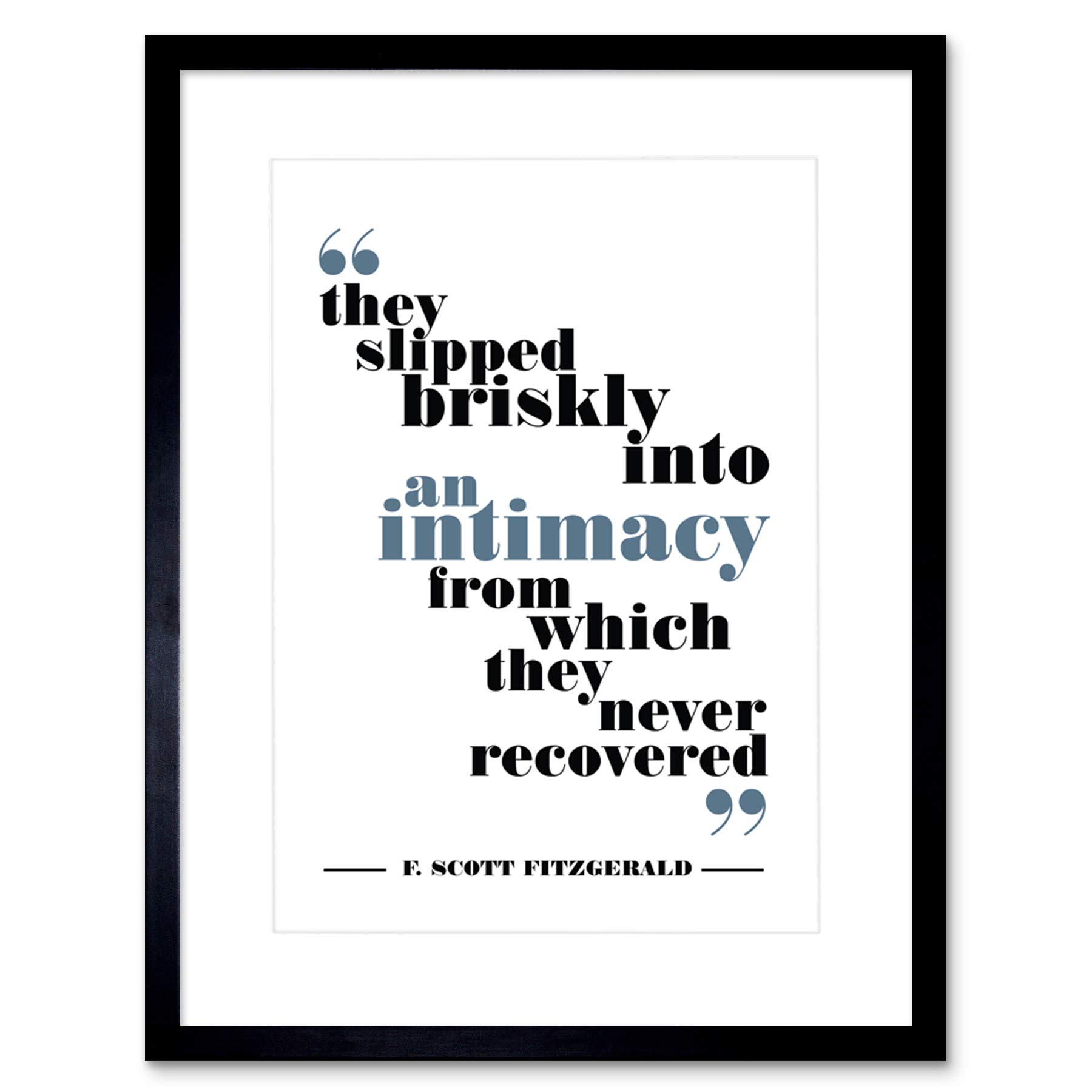 Fitzgerald Intimacy Never Recovered Framed Wall Art Print