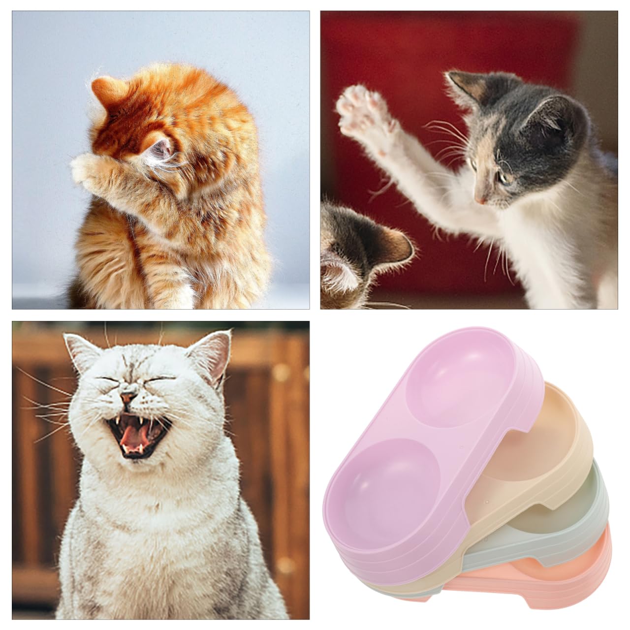 Happyyami 8pcs Non Slip Double Bowls - Image 7