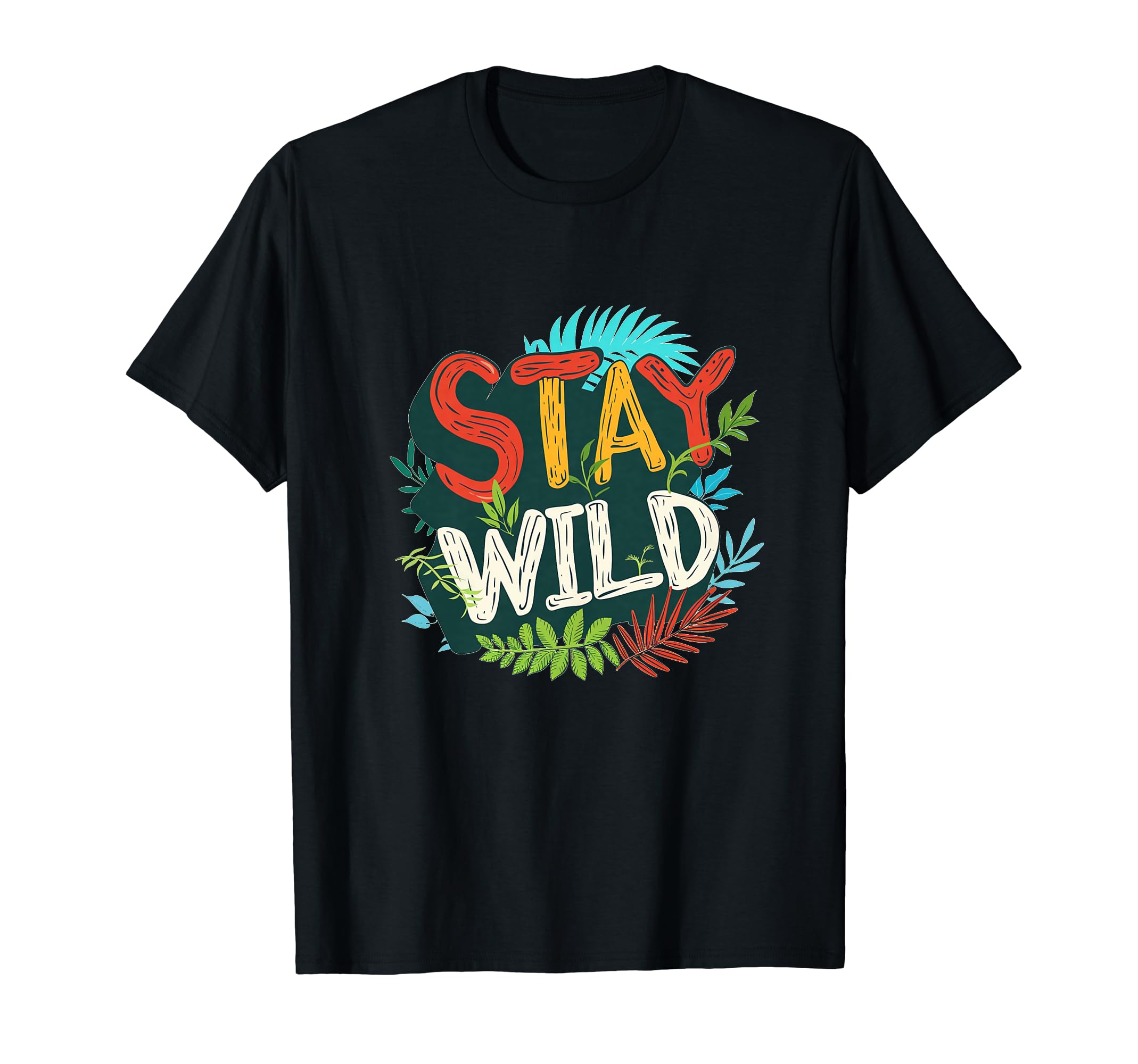 Stay wild OutfitMulticolor Stay Wild Emblem T-Shirt