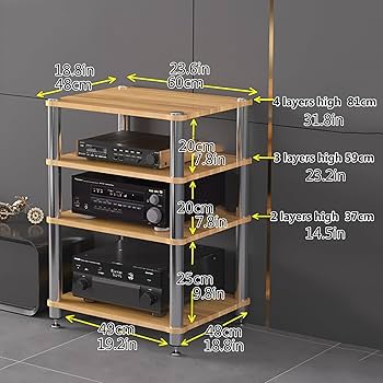Amazon.co.jp: オーディオラック オープンシェルフ ラック
