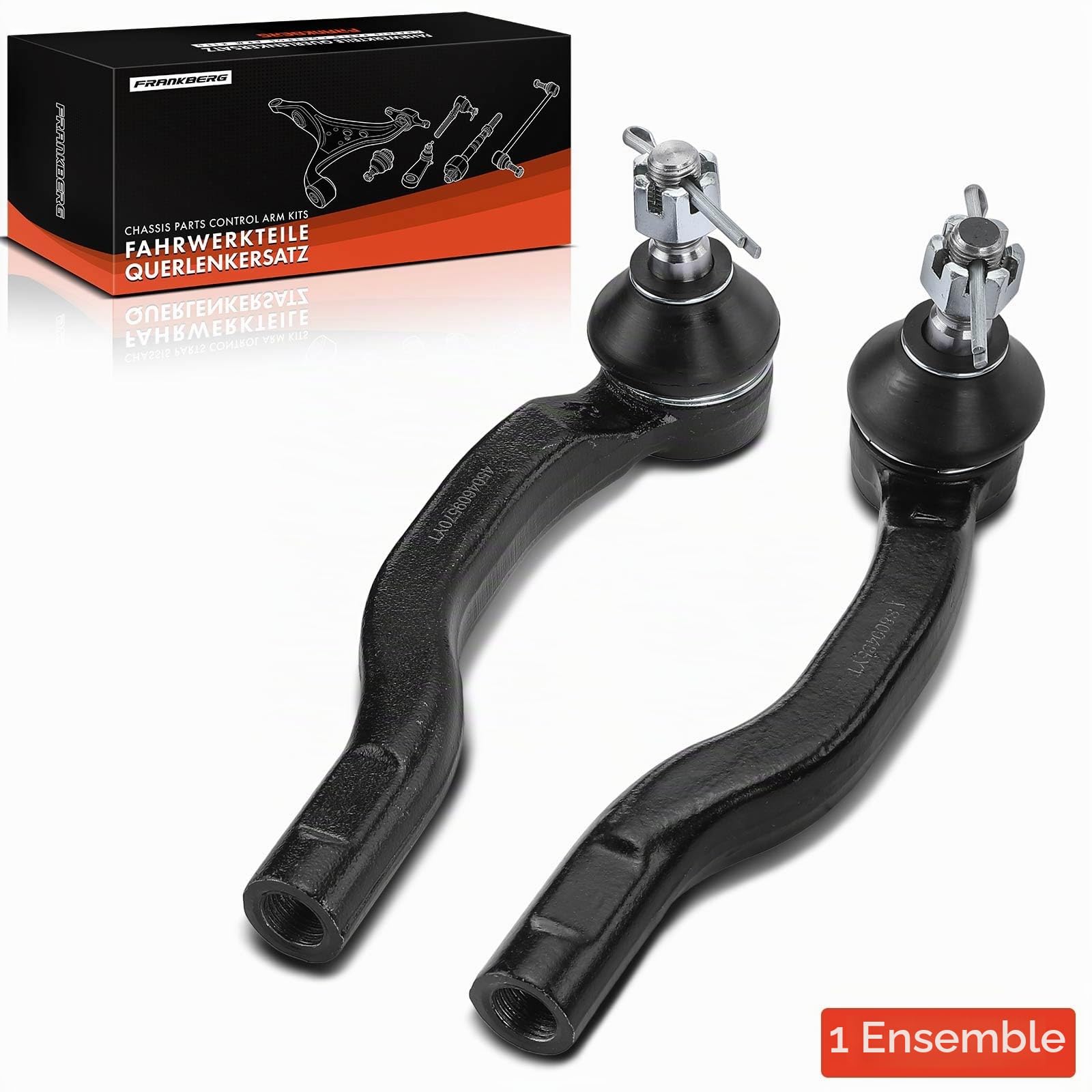 Frankberg 2x Rotule Direction Essieu Avant Compatible avec Au.r.i.s E18 E15 ADE15 NDE15 NRE15 ZZE15 1.3L-2.0L 2006-2018 C.o.r.o.l.l.a Berline E18 ZRE1 1.4L-1.6L 2013-2018 Remplacer# 4504719215