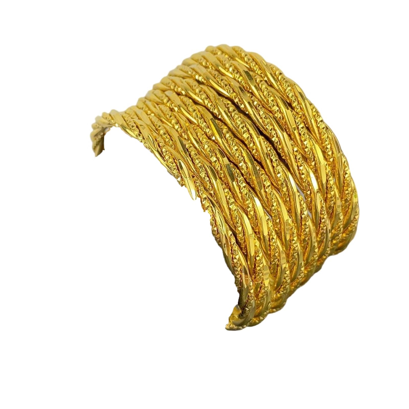 LYGBAOFUL Brazalete de Color Dorado de 62 mm para Uso Unisex. Pulsera de aleación de Cobre de Estilo Bohemio para un Accesorio de Boda o Fiesta Inspirado en el diseñador.