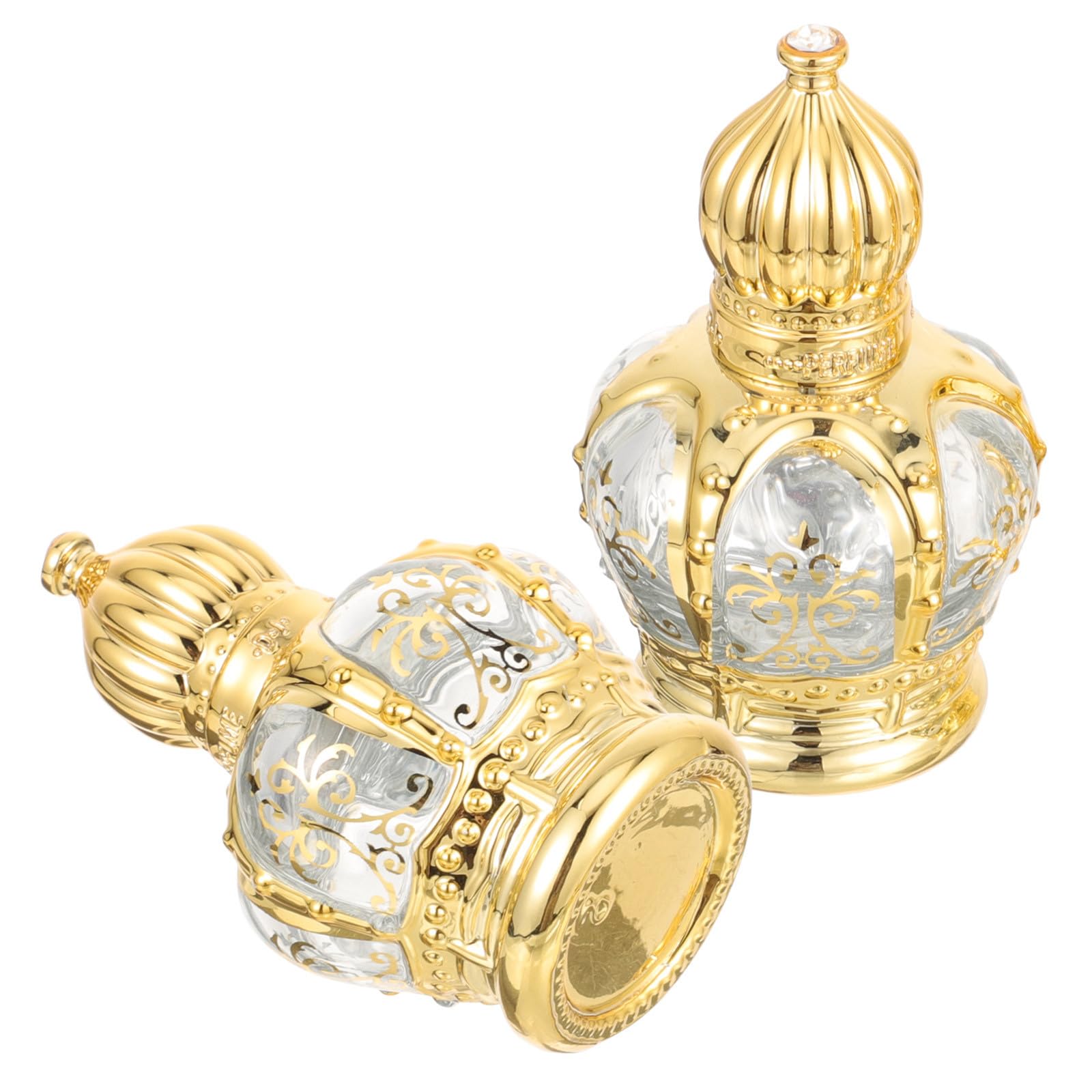 Ciieeo 20 Stück Ml Ätherische Ölroller aus Glas mit Präziser Anwendung und Tragbarem Design Goldfarbene Rollflasche für Aromatherapie und Parfüm Unterwegs