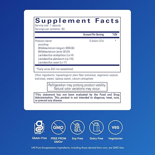 Miniatura 2 de Pure Encapsulations Probiotic IMM Mezcla probiótica estable para apoyar la función inmunológica y mantener la salud de los ojos, la nariz y la