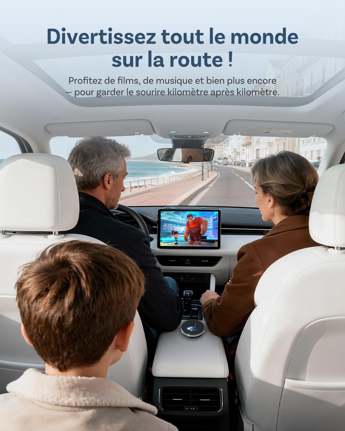 2026 Nouvelle Ottocast I3 AI Box pour BMW, sans Fil CarPlay Adaptateur avec Netflix/Youtube, Système Android 13, Écran Divisé, Boîtier Vidéo pour Voitures avec CarPlay sans Fil d’Origine(8 +128Go)
