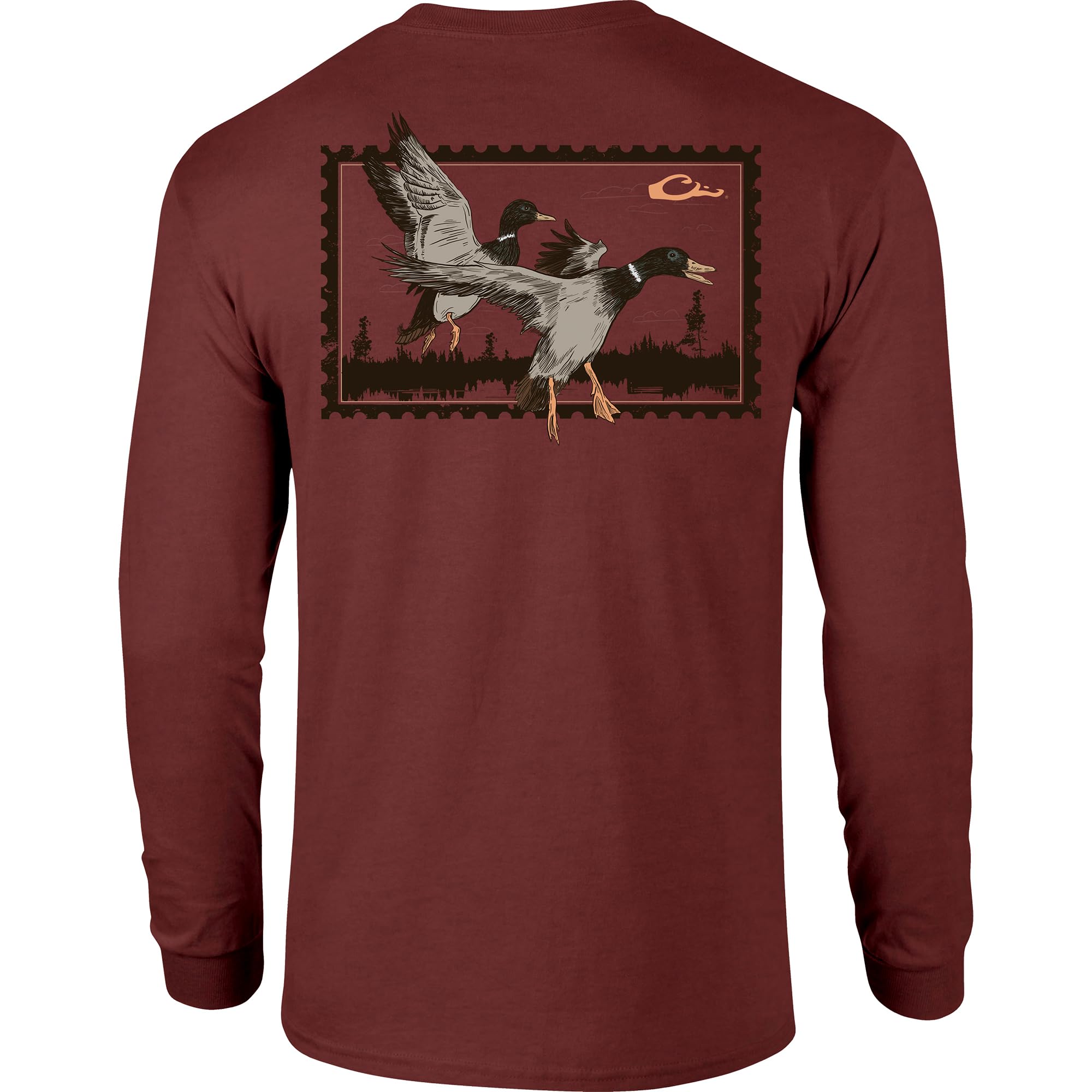 Drake Waterfowl Sunset Flight Long Sleeve T-Shirt