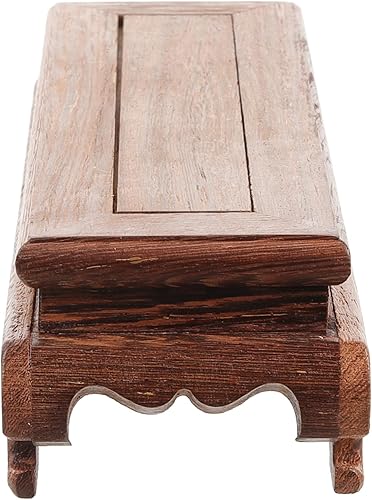 Miniatura 5 de Happyyami 5pcs grape vines plant stand wooden small plant dish rack indoor plant wooden frame houseplant pots rectangle flower vase bracket wooden