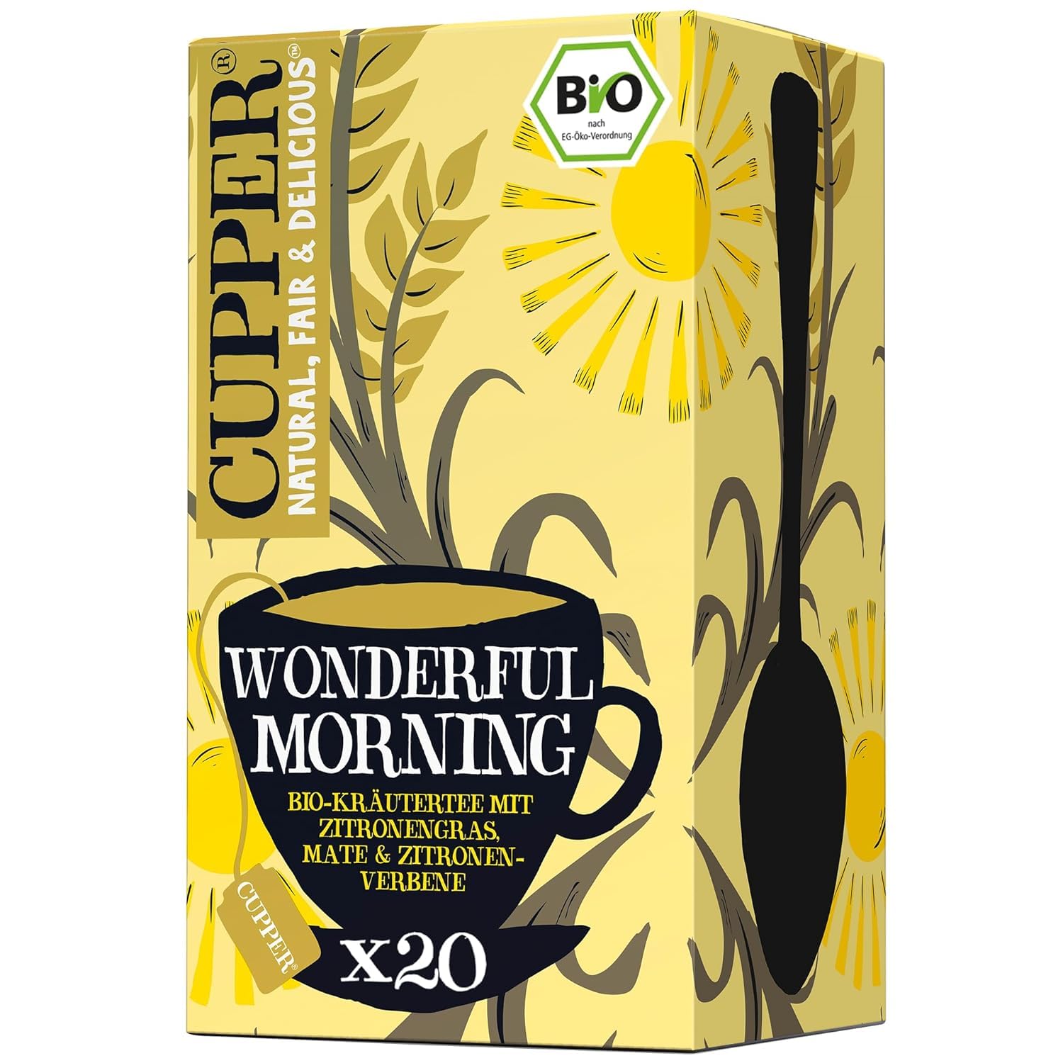 Cupper Bio Kräutertee Wonderful Morning, 20 Beutel, 35 g